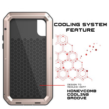 Cargar imagen en el visor de la galería, iPhone X Metal Case, Heavy Duty Military Grade Rugged Black Armor Cover [shock proof] Hybrid Full Body Hard Aluminum &amp; TPU Design (Color in image: White)
