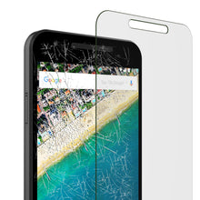 Load image into Gallery viewer, LG Nexus 5X Punkcase Glass SHIELD Tempered Glass Screen Protector 0.33mm Thick 9H Glass (Color in image: clear)
