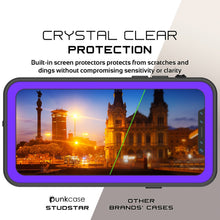 Cargar imagen en el visor de la galería, iPhone X Waterproof IP68 Case, Punkcase [Purple] [StudStar Series] [Slim Fit] [Dirtproof] (Color in image: black)
