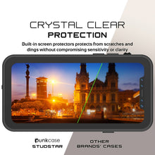 Cargar imagen en el visor de la galería, iPhone X Waterproof IP68 Case, Punkcase [Black] [StudStar Series] [Slim Fit] [Dirtproof] (Color in image: light blue)
