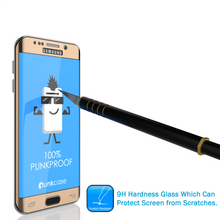 Cargar imagen en el visor de la galería, Galaxy S6 Edge Gold Punkcase Glass SHIELD Tempered Glass Screen Protector 0.33mm Thick 9H Glass (Color in image: White)
