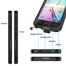 Load image into Gallery viewer, Galaxy S6 Waterproof Case, Punkcase SpikeStar Black Water/Shock/Dirt/Snow Proof | Lifetime Warranty (Color in image: light blue)
