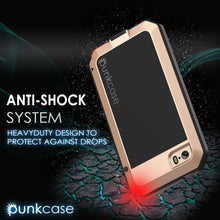 Cargar imagen en el visor de la galería, iPhone SE/5/5s Case, Punkcase® METALLIC Series GOLD w/ TEMPERED GLASS | Aluminum Frame (Color in image: Silver)
