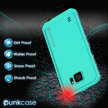 Load image into Gallery viewer, Galaxy S6 Waterproof Case PunkCase StudStar Teal Thin 6.6ft Underwater IP68 Shock/Dirt/Snow Proof (Color in image: black)
