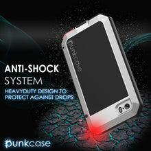 Cargar imagen en el visor de la galería, iPhone SE/5/5s Case, Punkcase® METALLIC Series SILVER w/ TEMPERED GLASS | Aluminum Frame (Color in image: Black)
