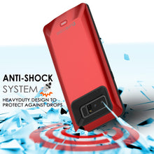 Load image into Gallery viewer, Galaxy Note 8 Battery Case, Punkcase 5000mAH Charger Case W/ Screen Protector | Integrated USB Port | IntelSwitch [Red] 
