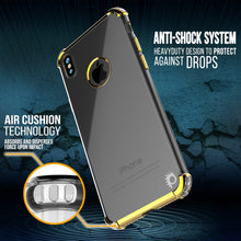 Cargar imagen en el visor de la galería, iPhone X Case, Punkcase [BLAZE SERIES] Protective Cover W/ PunkShield Screen Protector [Shockproof] [Slim Fit] for Apple iPhone 10 [Gold] (Color in image: Silver)
