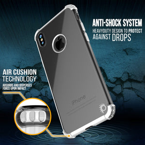 iPhone X Case, Punkcase [BLAZE SERIES] Protective Cover W/ PunkShield Screen Protector [Shockproof] [Slim Fit] for Apple iPhone 10 [Silver] (Color in image: Rosegold)