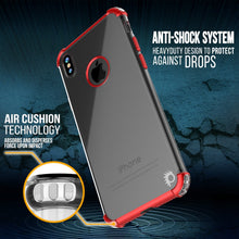 Cargar imagen en el visor de la galería, iPhone X Case, Punkcase [BLAZE SERIES] Protective Cover W/ PunkShield Screen Protector [Shockproof] [Slim Fit] for Apple iPhone 10 [Red] (Color in image: Rosegold)
