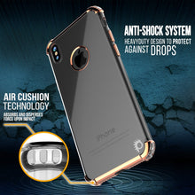 Cargar imagen en el visor de la galería, iPhone X Case, Punkcase [BLAZE SERIES] Protective Cover W/ PunkShield Screen Protector [Shockproof] [Slim Fit] for Apple iPhone 10 [Rosegold] (Color in image: Black)
