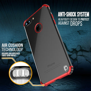 iPhone 7 PLUS Case, Punkcase [BLAZE SERIES] Protective Cover W/ PunkShield Screen Protector [Shockproof] [Slim Fit] for Apple iPhone 7 PLUS [Red] (Color in image: Rosegold)
