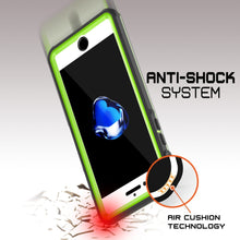 Cargar imagen en el visor de la galería, iPhone 8+ Plus Waterproof Case, PUNKcase CRYSTAL Light Green  W/ Attached Screen Protector  | Warranty (Color in image: white)
