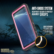 Cargar imagen en el visor de la galería, Galaxy S8 PLUS Waterproof Case, Punkcase [Extreme Series] [Slim Fit] [IP68 Certified] [Shockproof] [Snowproof] [Dirproof] Armor Cover W/ Built In Screen Protector for Samsung Galaxy S8+ [Pink] (Color in image: Light blue)
