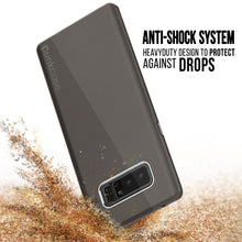 Cargar imagen en el visor de la galería, Galaxy Note 8 Case, Punkcase Galactic 2.0 Series Ultra Slim Protective Armor [Black/grey] (Color in image: silver)
