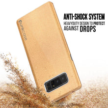 Cargar imagen en el visor de la galería, Galaxy Note 8 Case, Punkcase Galactic 2.0 Series Ultra Slim Protective Armor [Gold] (Color in image: black/grey)
