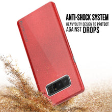 Cargar imagen en el visor de la galería, Galaxy Note 8 Case, Punkcase Galactic 2.0 Series Ultra Slim Protective Armor [Red] (Color in image: silver)
