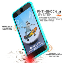 Load image into Gallery viewer, iPhone 7 Case Punkcase® LUCID 2.0 Teal Series w/ PUNK SHIELD Screen Protector | Ultra Fit (Color in image: light blue)
