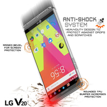 Cargar imagen en el visor de la galería, LG v20 Case Punkcase® LUCID 2.0 Clear Series w/ PUNK SHIELD Glass Screen Protector | Ultra Fit (Color in image: crystal black)
