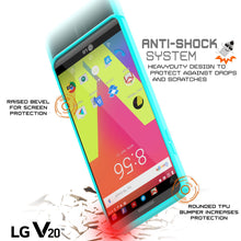 Cargar imagen en el visor de la galería, LG v20 Case Punkcase® LUCID 2.0 Teal Series w/ PUNK SHIELD Glass Screen Protector | Ultra Fit (Color in image: black)
