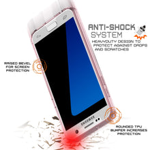 Cargar imagen en el visor de la galería, S7 Case Punkcase® LUCID 2.0 Crystal Pink Series w/ PUNK SHIELD Glass Screen Protector | Ultra Fit (Color in image: light blue)

