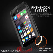 Cargar imagen en el visor de la galería, iPhone 6s/6 Case, Punkcase Metallic PRO Black Series Cover W/ Attached Screen Protector | Touch-ID (Color in image: Silver)
