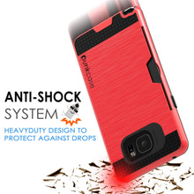 Cargar imagen en el visor de la galería, Galaxy Note 5 Case PunkCase SLOT Red Series Slim Armor Soft Cover Case w/ Tempered Glass (Color in image: Silver)
