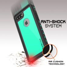Cargar imagen en el visor de la galería, iPhone 7+ Plus Waterproof IP68 Case, Punkcase [Teal] [StudStar Series] [Slim Fit] [Dirtproof] (Color in image: light green)
