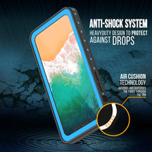 Cargar imagen en el visor de la galería, iPhone X Waterproof IP68 Case, Punkcase [Light blue] [StudStar Series] [Slim Fit] [Dirtproof] (Color in image: white)
