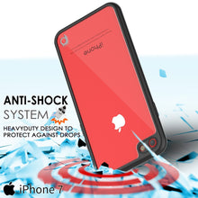 Cargar imagen en el visor de la galería, iPhone 8 Case [MASK Series] [BLACK] Full Body Hybrid Dual Layer TPU Cover W/ protective Tempered Glass Screen Protector 
