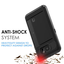 Load image into Gallery viewer, Galaxy s6 Case PunkCase CLUTCH Black Series Slim Armor Soft Cover Case w/ Tempered Glass (Color in image: Silver)
