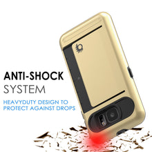 Load image into Gallery viewer, Galaxy s6 Case PunkCase CLUTCH Gold Series Slim Armor Soft Cover Case w/ Tempered Glass (Color in image: Black)

