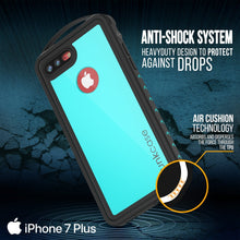 Load image into Gallery viewer, iPhone 8+ Plus Waterproof Case, Punkcase ALPINE Series, Teal | Heavy Duty Armor Cover (Color in image: light green)
