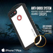 Cargar imagen en el visor de la galería, iPhone 8+ Plus Waterproof Case, Punkcase ALPINE Series, White | Heavy Duty Armor Cover (Color in image: red)
