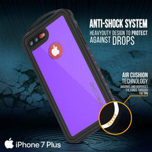 Cargar imagen en el visor de la galería, iPhone 8+ Plus Waterproof Case, Punkcase ALPINE Series, Purple | Heavy Duty Armor Cover (Color in image: light blue)
