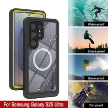 Cargar imagen en el visor de la galería, Funda impermeable para Galaxy S25 Ultra, Punkcase [Extreme Mag Series] Armor Cover con protector de pantalla incorporado [amarillo]
