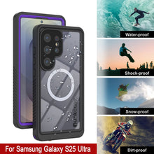 Cargar imagen en el visor de la galería, Productos Funda impermeable para Galaxy S25 Ultra, Punkcase [Extreme Mag Series] Armor Cover con protector de pantalla incorporado [morado]
