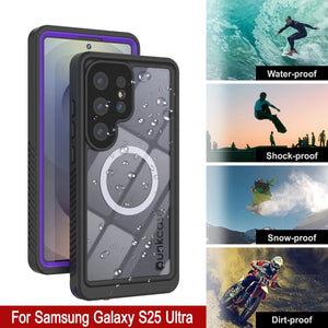 Productos Funda impermeable para Galaxy S25 Ultra, Punkcase [Extreme Mag Series] Armor Cover con protector de pantalla incorporado [morado]