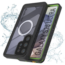 Cargar imagen en el visor de la galería, Funda impermeable para Galaxy S25 Ultra, Punkcase [Extreme Mag Series] Armor Cover con protector de pantalla incorporado [Verde]
