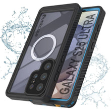 Cargar imagen en el visor de la galería, Funda impermeable para Galaxy S25 Ultra, Punkcase [Extreme Mag Series] Armor Cover con protector de pantalla incorporado [azul]
