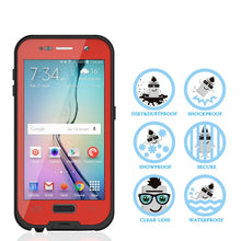 Load image into Gallery viewer, Galaxy S6 Waterproof Case, Punkcase SpikeStar Red Water/Shock/Dirt/Snow Proof | Lifetime Warranty (Color in image: black)
