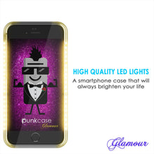 Load image into Gallery viewer, iPhone 6+/6S+ Plus Punkcase LED Light Case Light Illuminated Case, ROSE GOLD  W/  Battery Power Bank (Color in image: pink)
