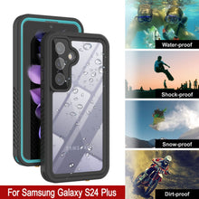 Cargar imagen en el visor de la galería, Galaxy S24+ Plus Estuche Protector de Pantalla a Prueba de Agua/ Golpes/ Nieve [Serie Extrema] [Turquesa]
