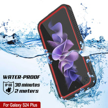 Cargar imagen en el visor de la galería, Galaxy S24+ Plus a prueba de agua/choques/nieve [Serie Extrema] Carcasa protectora delgada para pantalla [Rojo]
