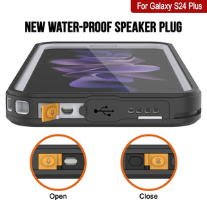 Galaxy S24+ Plus a prueba de agua, golpes, nieve y suciedad [Serie Extrema] Funda Slim Punkcase [Blanca]