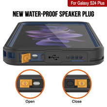 Cargar imagen en el visor de la galería, Galaxy S24+ Plus resistente al agua ya los golpes [Serie Extrema], con protector de pantalla [Azul Marino].
