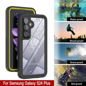 Galaxy S24+ Plus a prueba de agua/ a prueba de golpes [Serie Extrema] con estuche protector de pantalla [Amarillo]