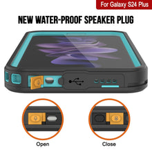 Cargar imagen en el visor de la galería, Galaxy S24+ Plus Estuche Protector de Pantalla a Prueba de Agua/ Golpes/ Nieve [Serie Extrema] [Turquesa]
