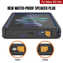 Load image into Gallery viewer, Galaxy S24 Ultra resistente al agua y a los golpes [Serie Extrema] con estuche de protector de pantalla [Azul Marino]
