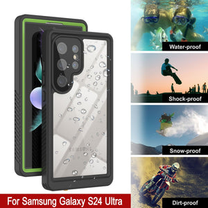 Galaxy S24 Ultra a prueba de agua/impactos [Serie Extrema] Funda Protectora de Pantalla [Verde Claro]
