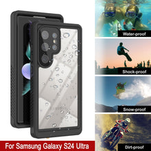 Load image into Gallery viewer, Galaxy S24 Ultra Resistente al Agua/ a Prueba de Golpes [Serie Extrema] con Funda Protectora de Pantalla [Negro]
